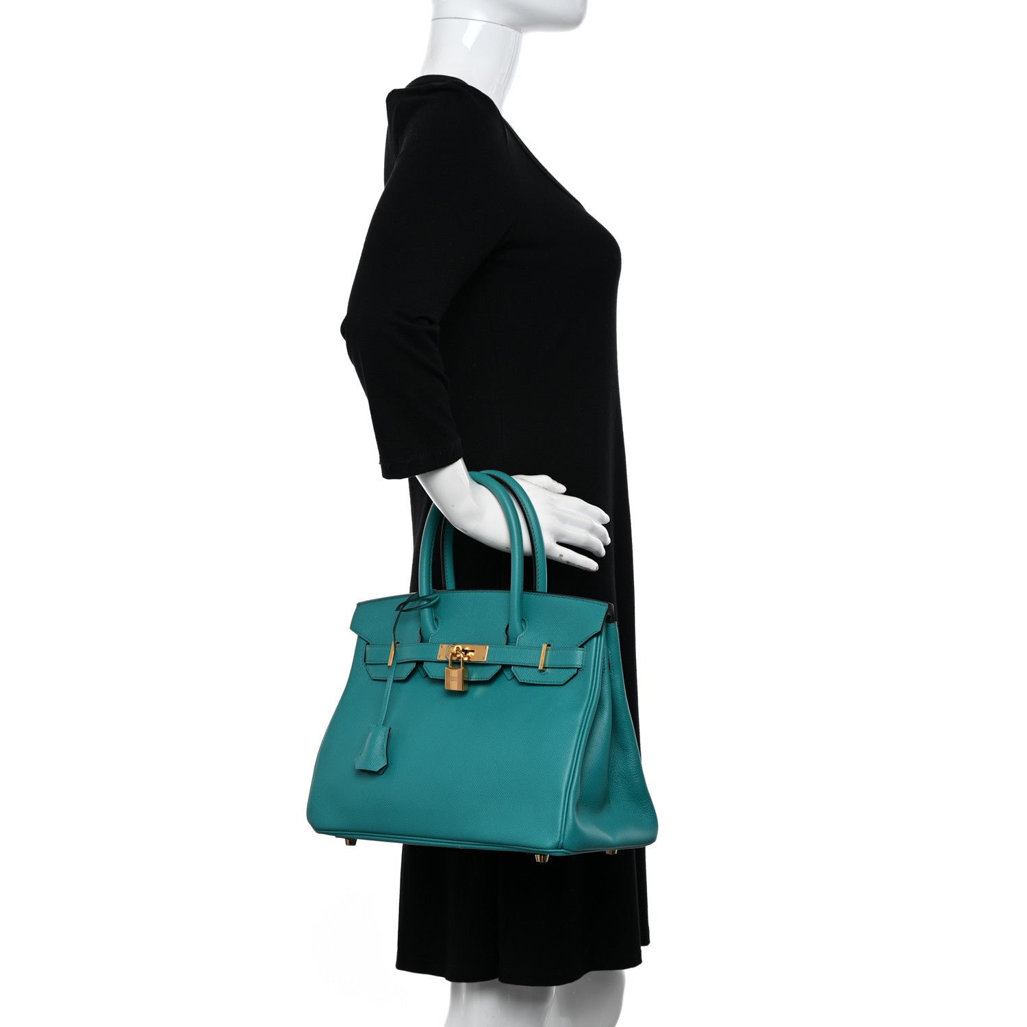 Hermes Epsom BIRKIN 30 Bleu Paon 2 of 12