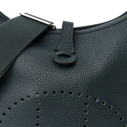Hermes Taurillon Clemence Evelyne III PM Vert Cypress 8 of 12