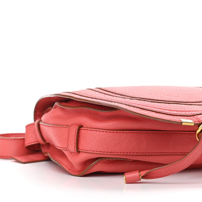 Chloe Grained Calfskin Medium Marcie Saddle Bag Pink 8 of 14