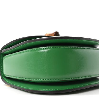Gucci Boarded Dyana Lux Calfskin Mini Bamboo 1947 Top Handle Bag Spring Green 9 of 10