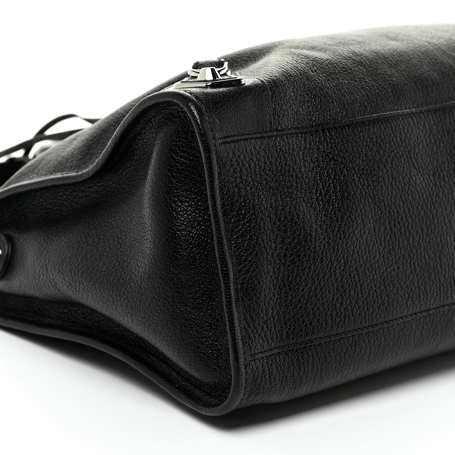 Balenciaga Chevre Silver Metallic Edge Hardware City Black 10 of 11