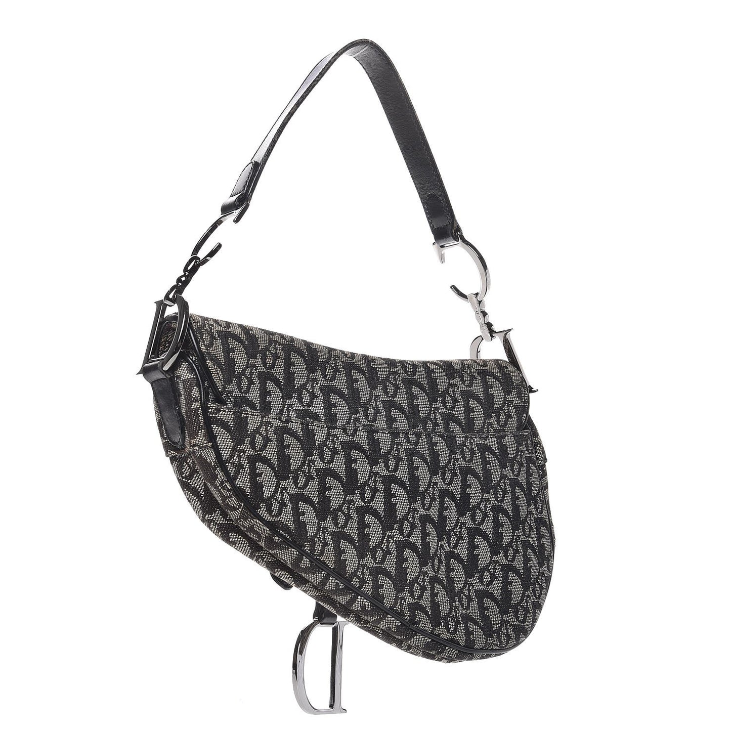 Monogram Saddle Bag Black