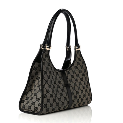 Gucci Monogram Piston Lock Shoulder Bag Black 3 of 14