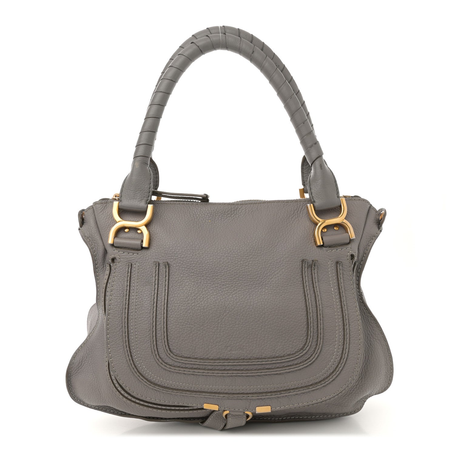 Chloe Calfskin Medium Marcie Satchel Cashmere Grey 1 of 15