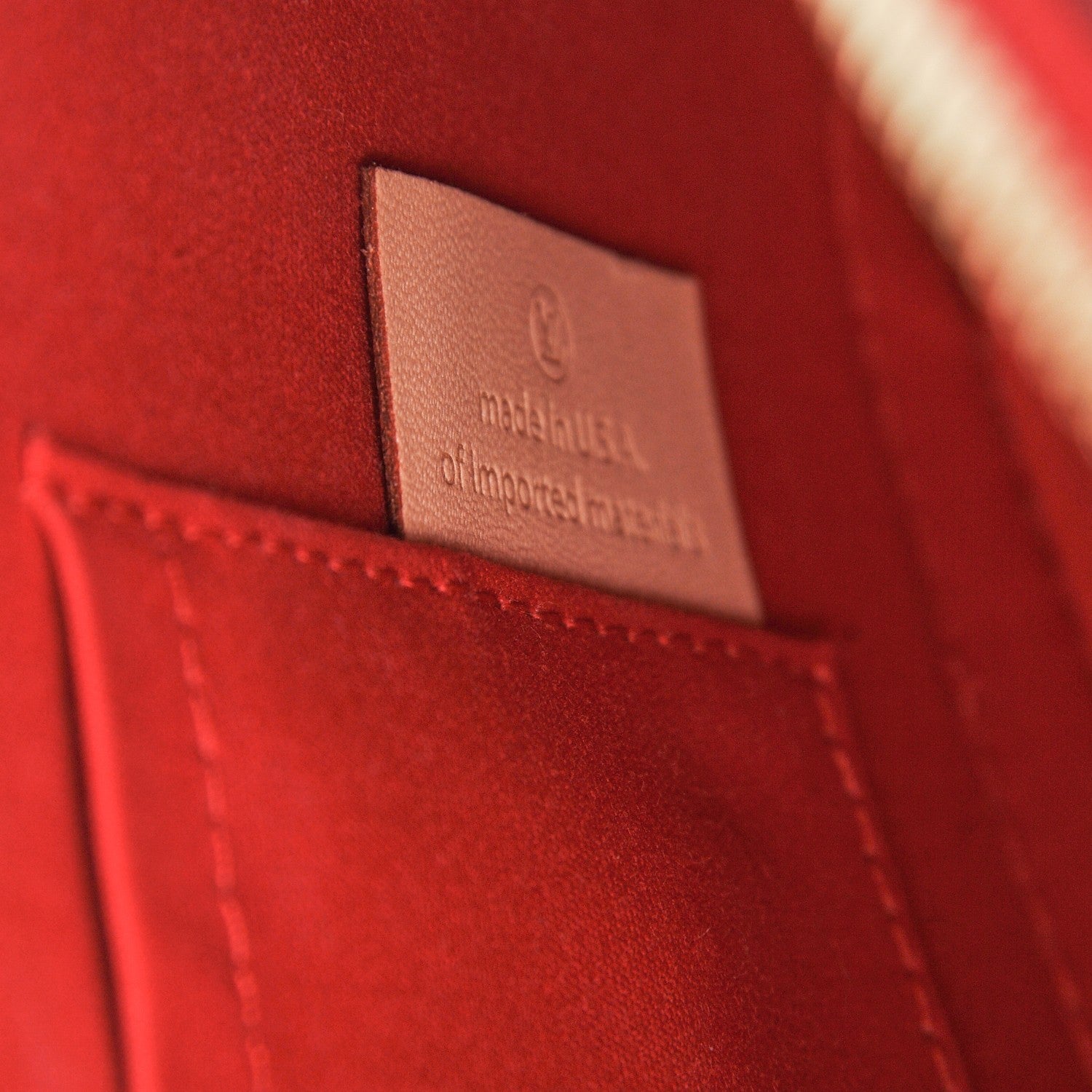 Louis Vuitton Vernis Alma BB Cherry 7 of 8