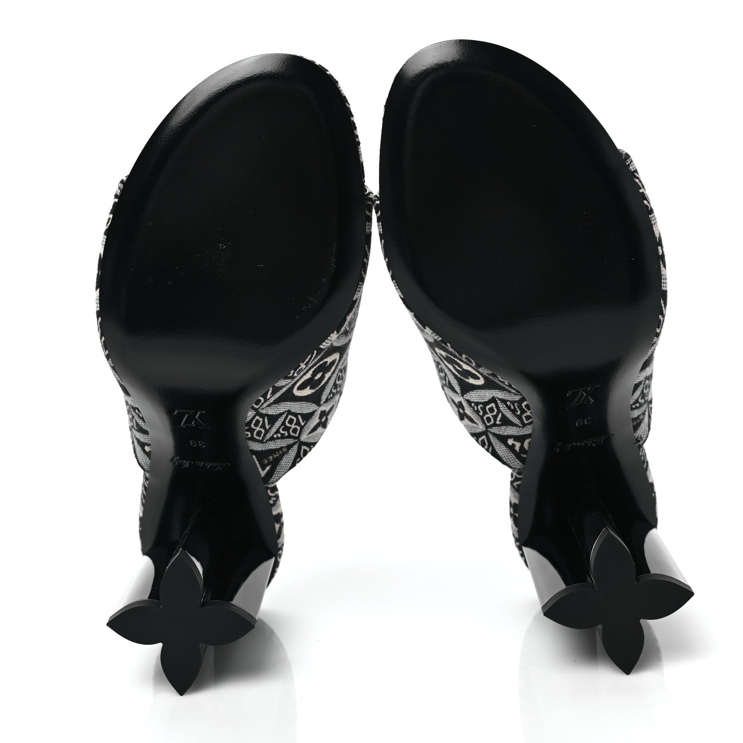 Louis Vuitton Jacquard Since 1854 Silhouette Mules 39 Grey 5 of 8