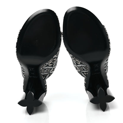 Louis Vuitton Jacquard Since 1854 Silhouette Mules 39 Grey 5 of 8
