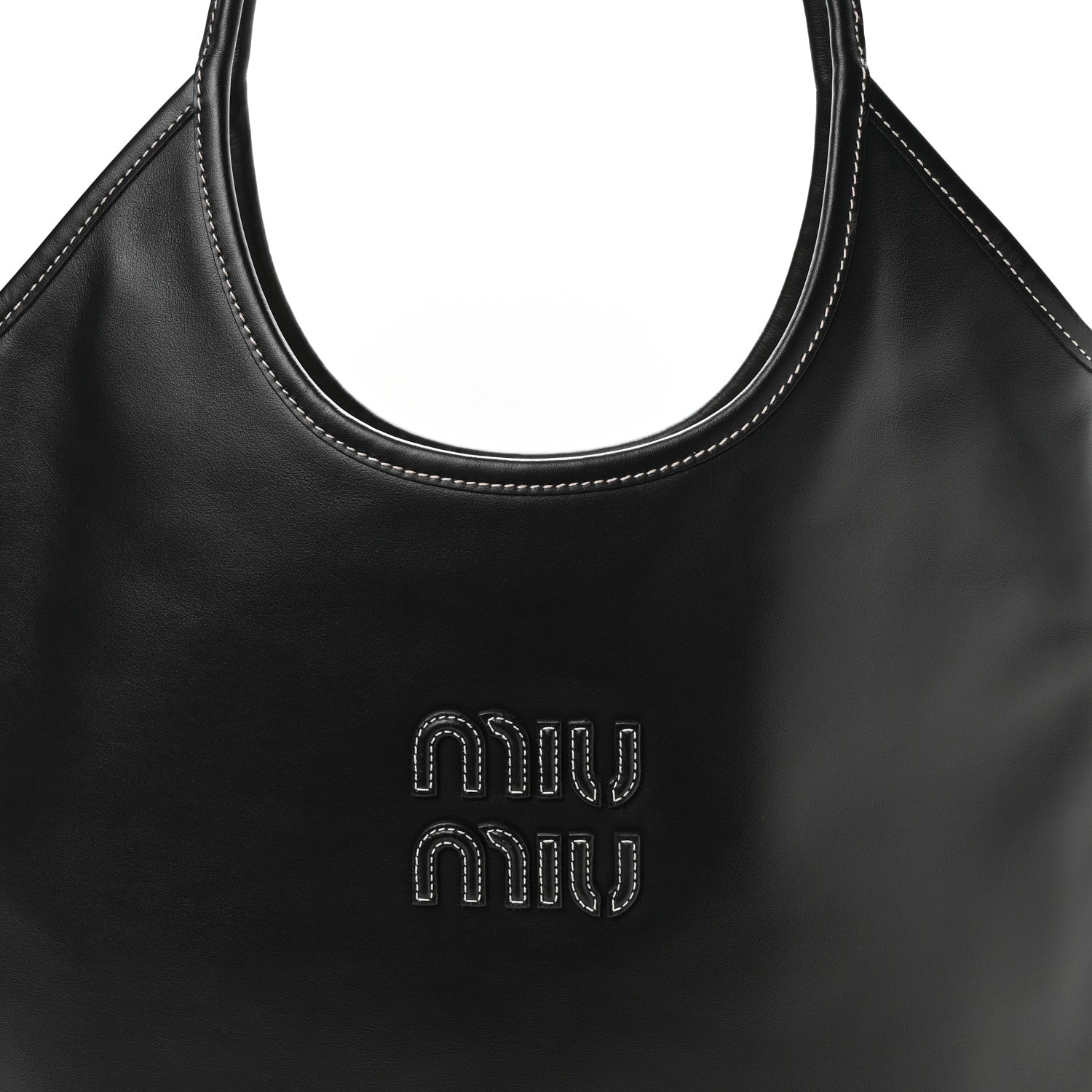 Miu Miu Nappa Ivy Bag Black 7 of 9