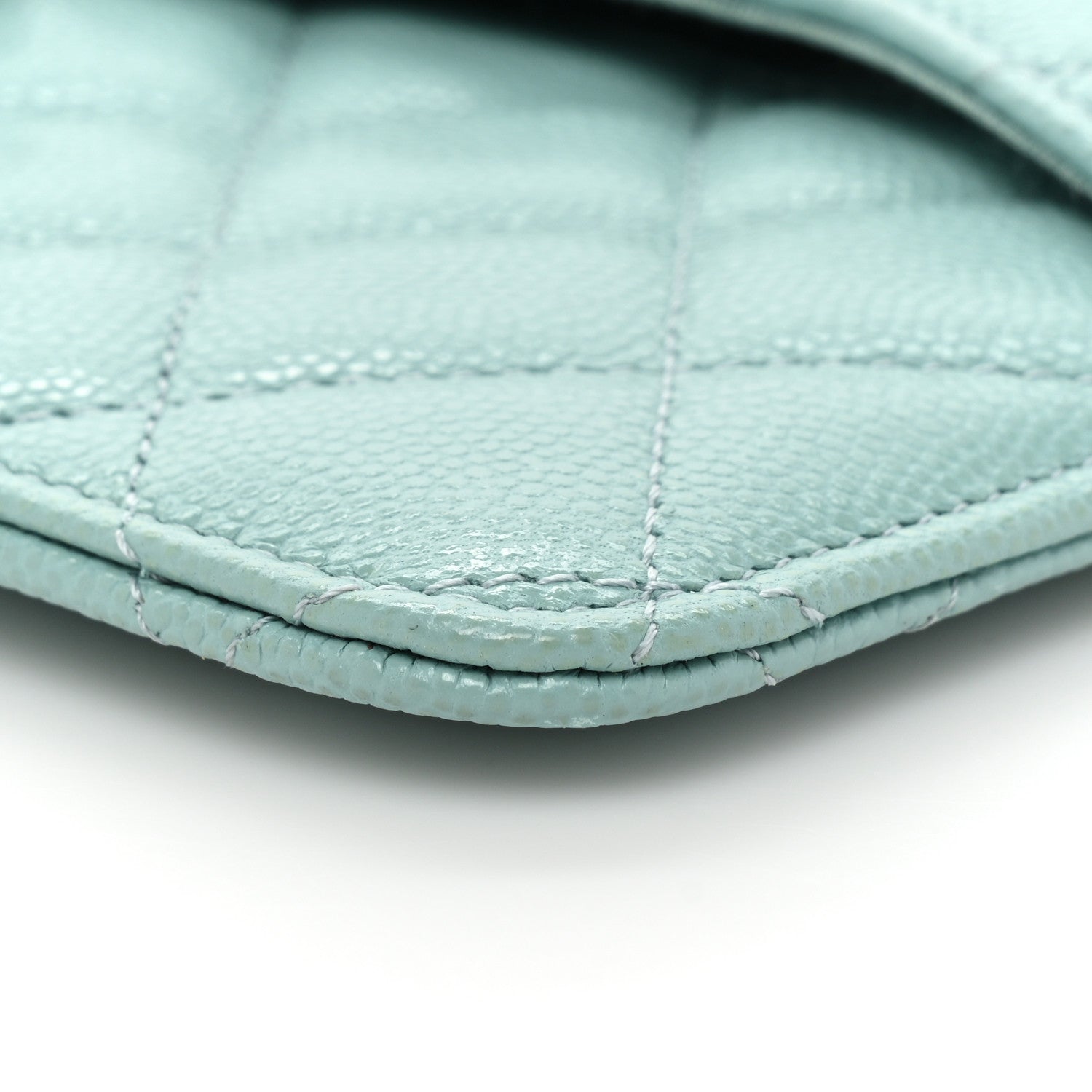 Chanel Caviar Quilted Classic iPhone Pouch Blue 11 of 12