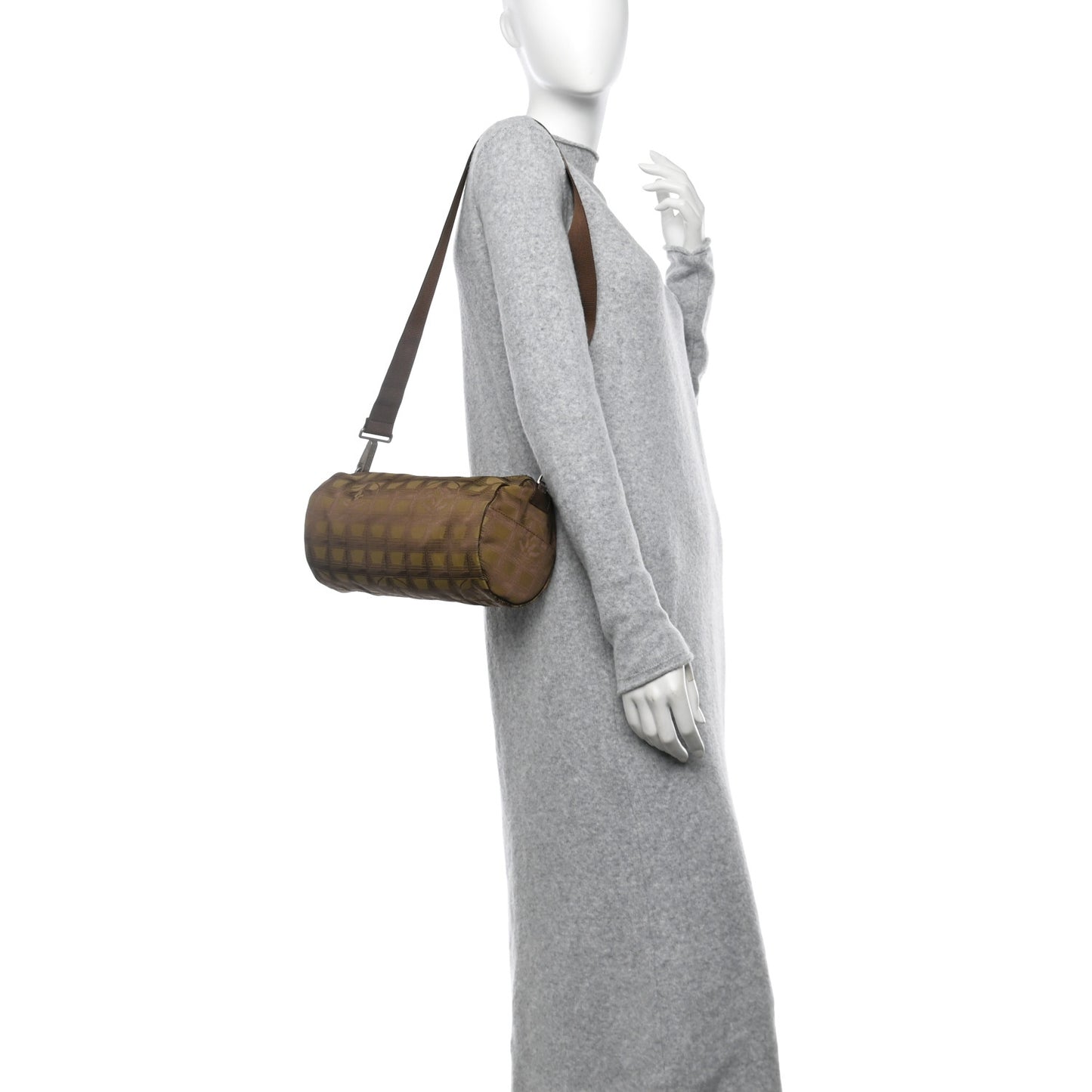 Nylon Travel Crossbody Bag Brown