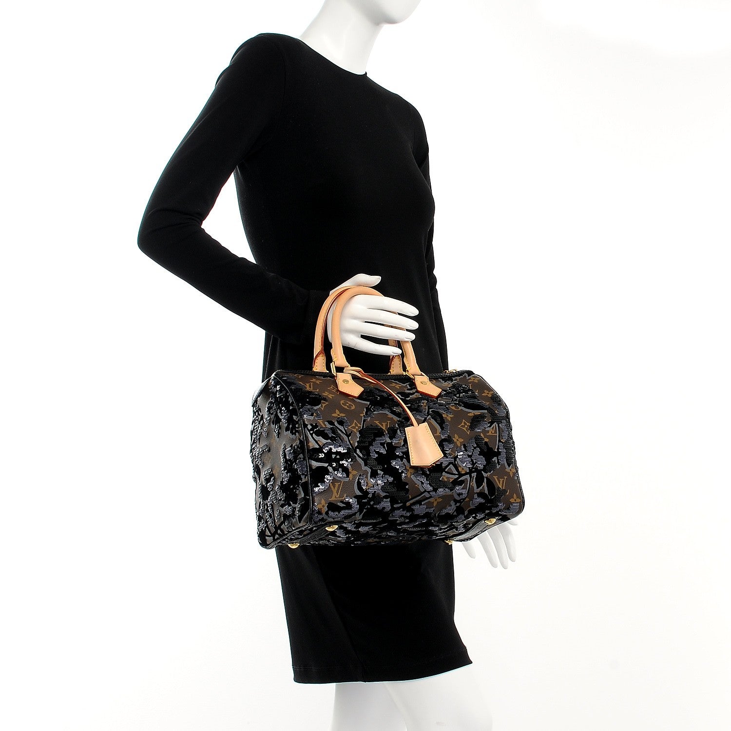 Louis Vuitton Monogram Fleur De Jais Sequins Speedy 30 2 of 7
