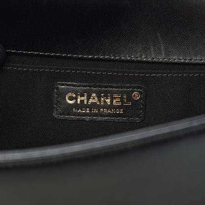 Chanel Lambskin Quilted Medium Boy Flap Black 6 of 13