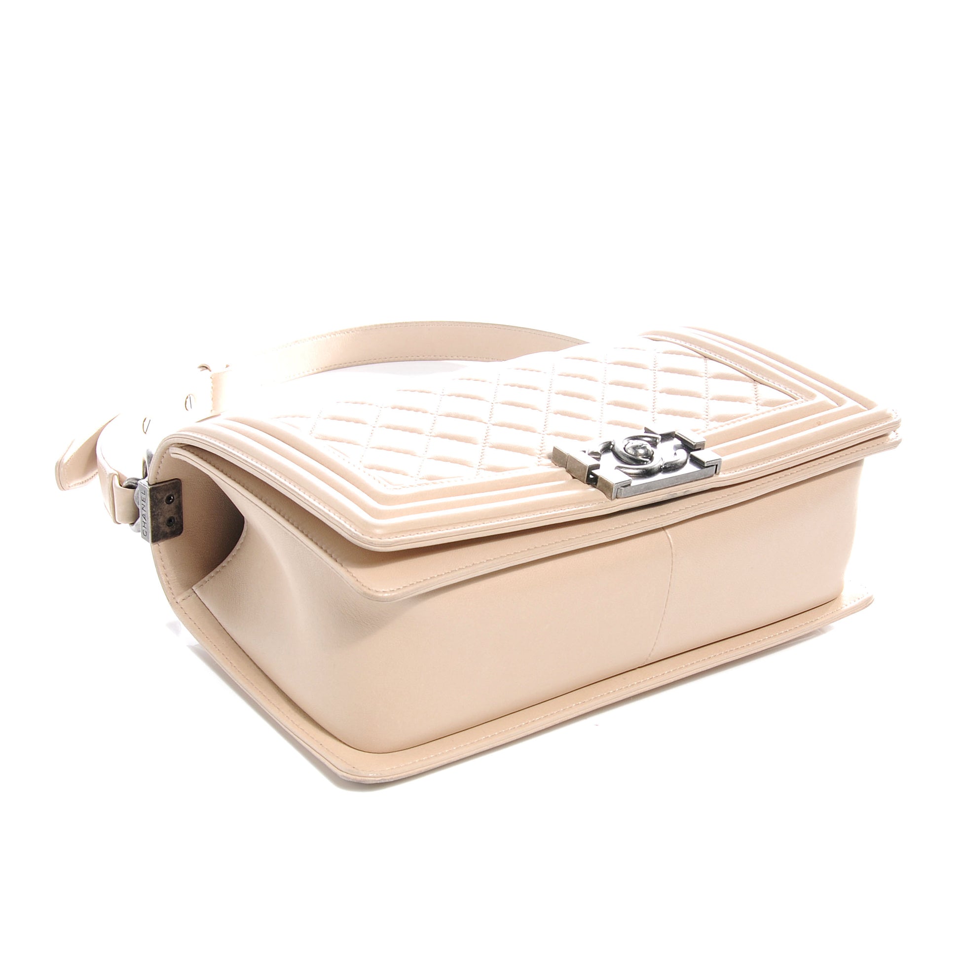 Chanel Lambskin Quilted Medium Boy Flap Beige 4 of 8