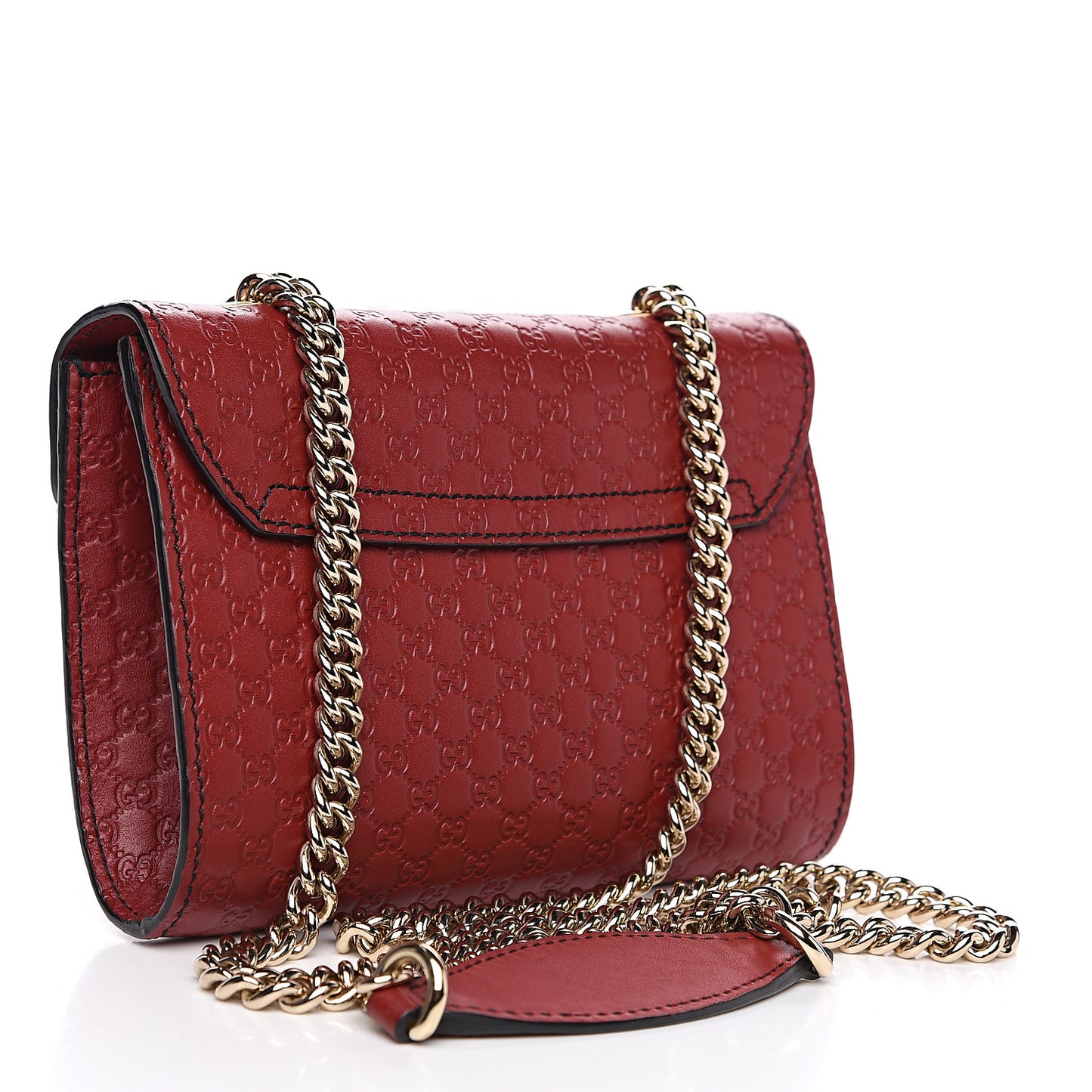 Soft Microguccissima Mini Emily Chain Shoulder Bag Rosso
