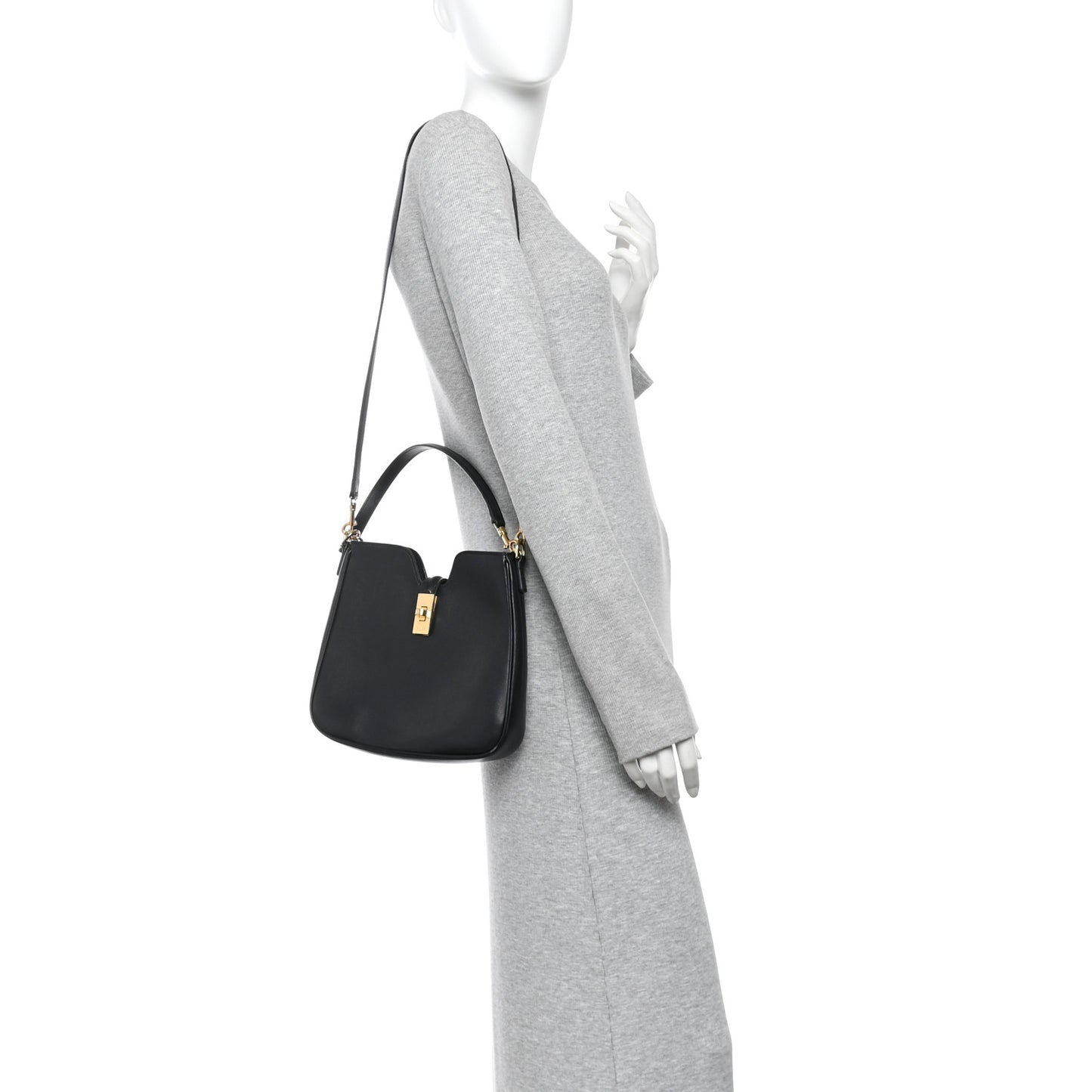 Smooth Calfskin Small Camille 16 Soft Bag Black