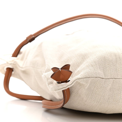 Hermes Toile Swift Maline Bag Gold Craie 7 of 8