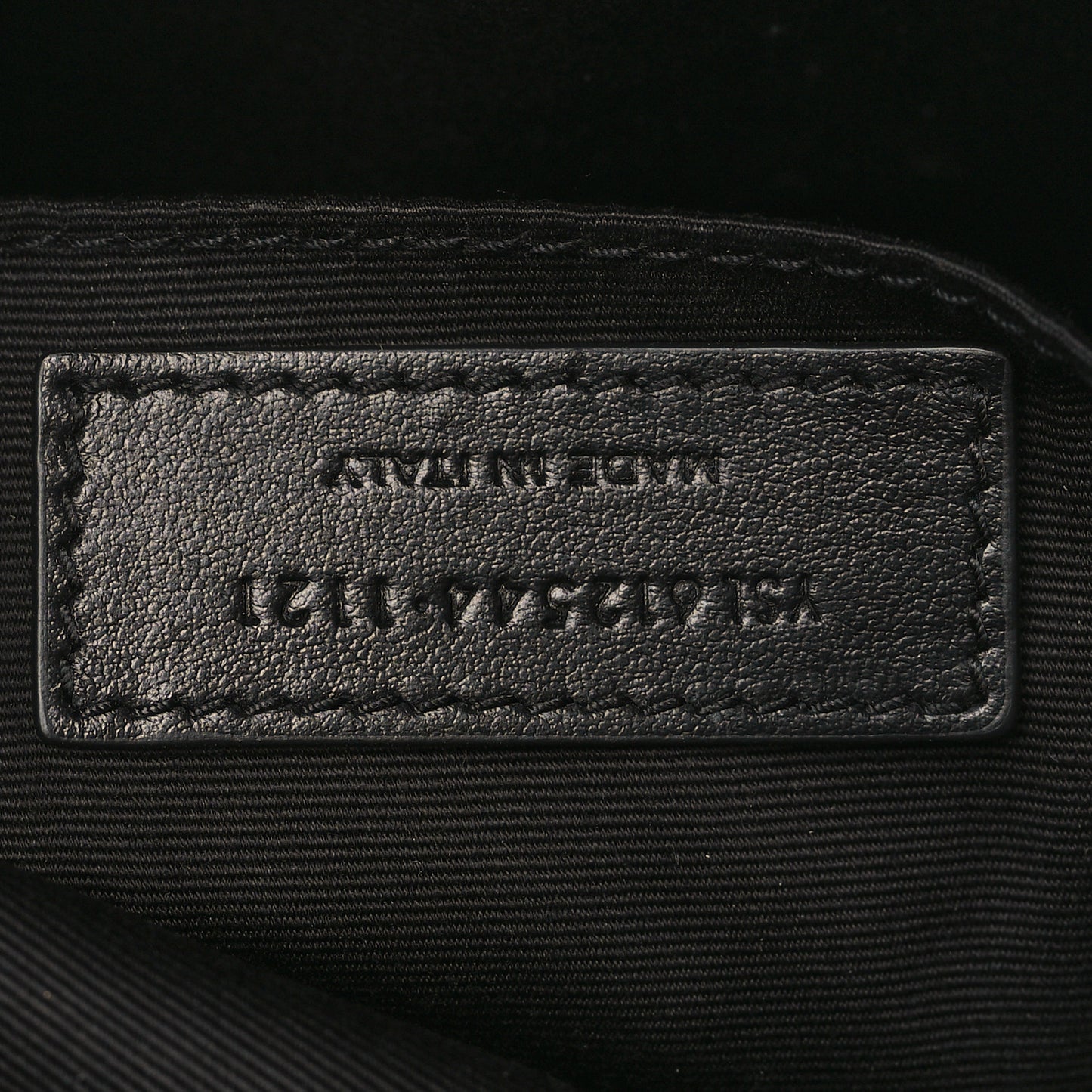 Calfskin Matelasse Monogram Monochrome Lou Camera Bag Black