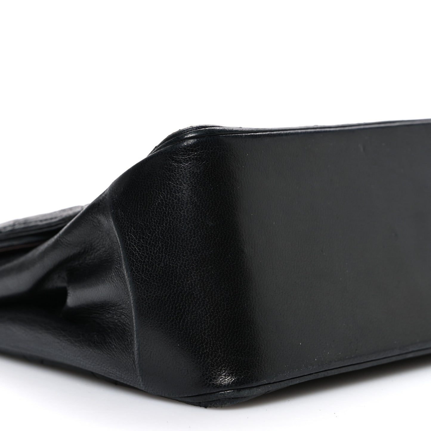 Lambskin Quilted Medium Double Flap Bijoux Chain Black