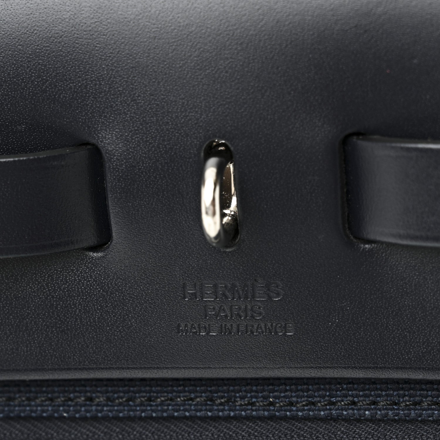 Hermes Military Toile Vache Hunter Herbag Zip PM 31 Bleu Marine Bleu Indigo 7 of 13
