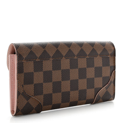 Louis Vuitton Damier Ebene Caissa Wallet Rose Ballerine 3 of 7