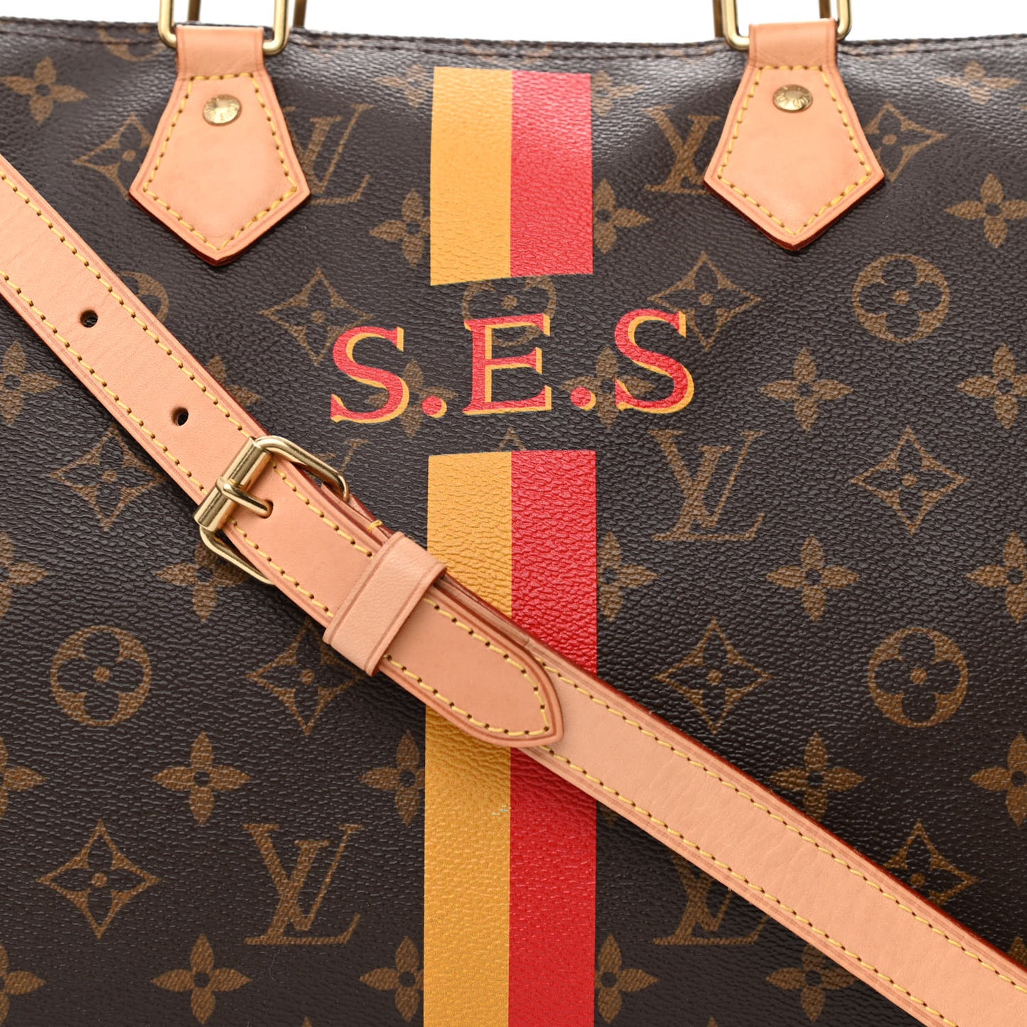 Monogram My LV Heritage Speedy Bandouliere 35 Jaune Rouge