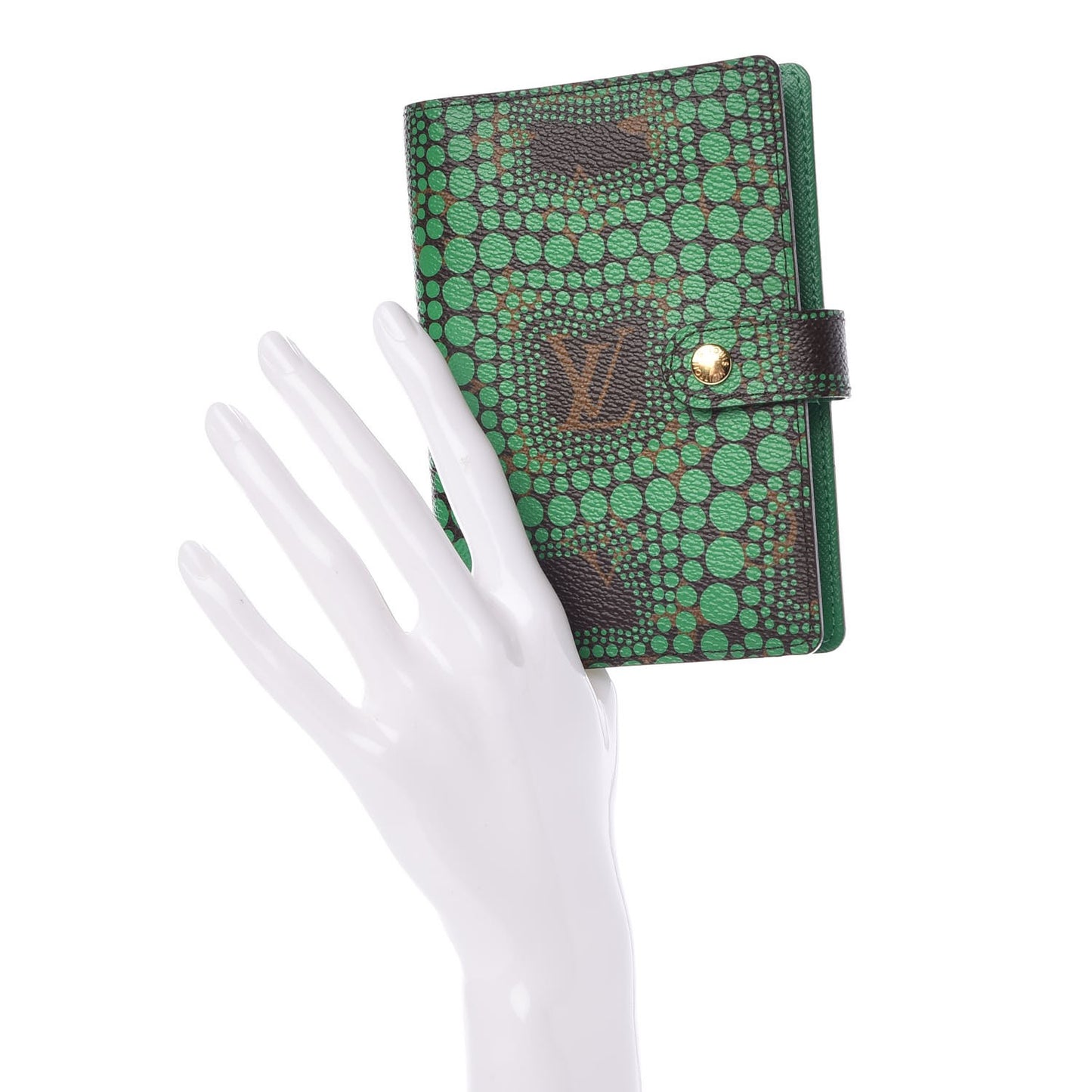 Monogram Kusama Town Small Ring Agenda Green