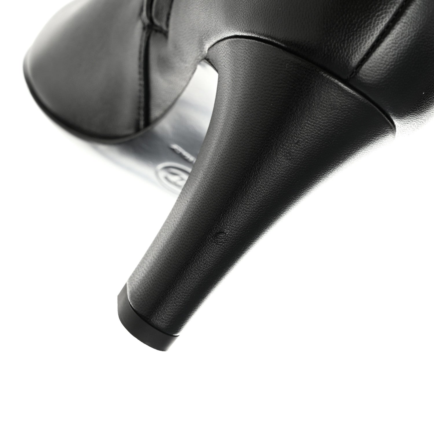 Chanel Lambskin High Boots 37 Black 10 of 11
