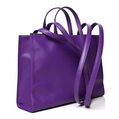 Telfar Vegan Leather Medium Shopping Bag Grape 3 of 12