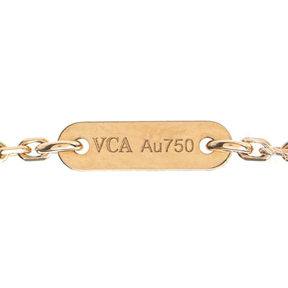 Van Cleef & Arpels 18K Yellow Gold Mother of Pearl Sweet Alhambra Butterfly Pendant Necklace 6 of 7