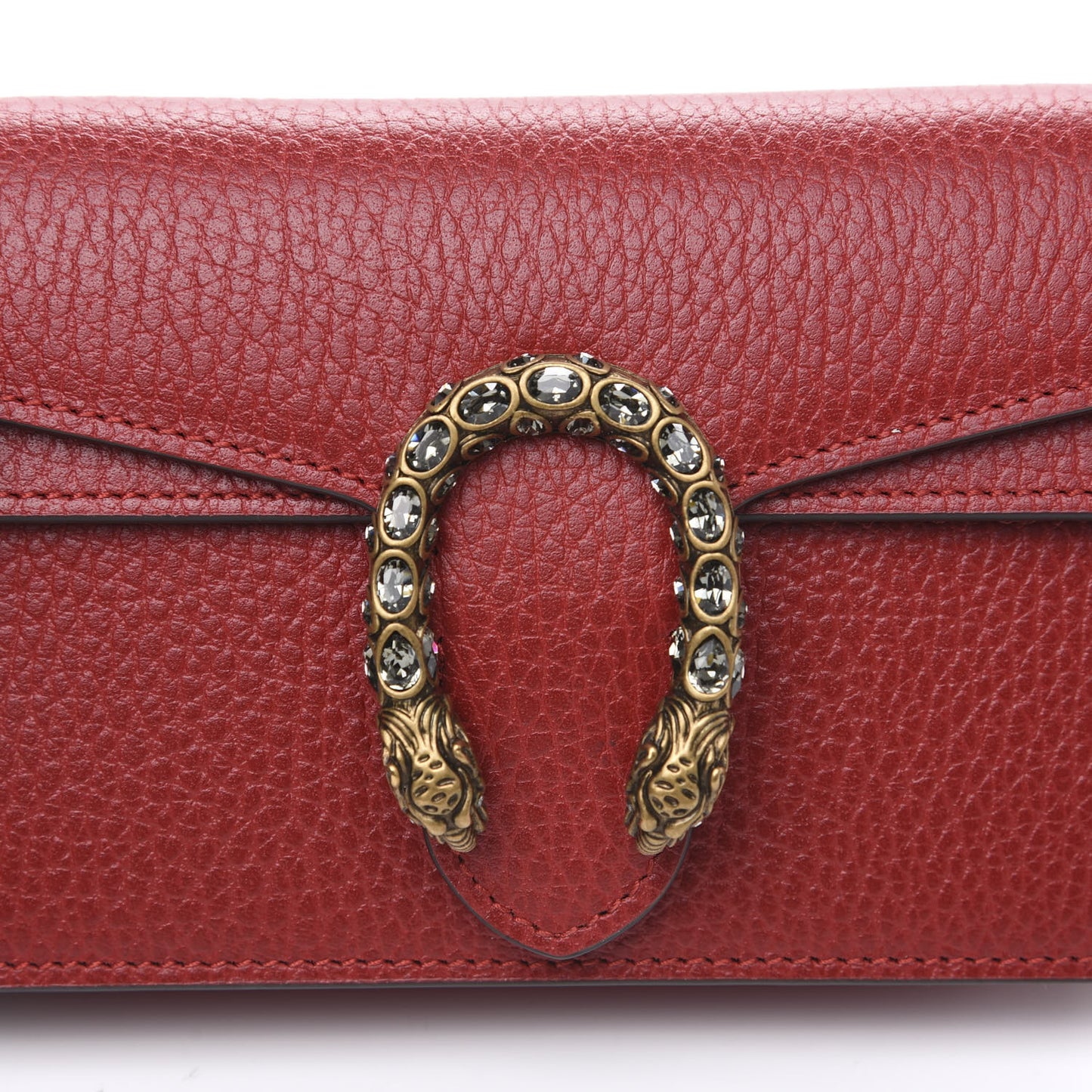 Calfskin Super Mini Dionysus Shoulder Bag Hibiscus Red