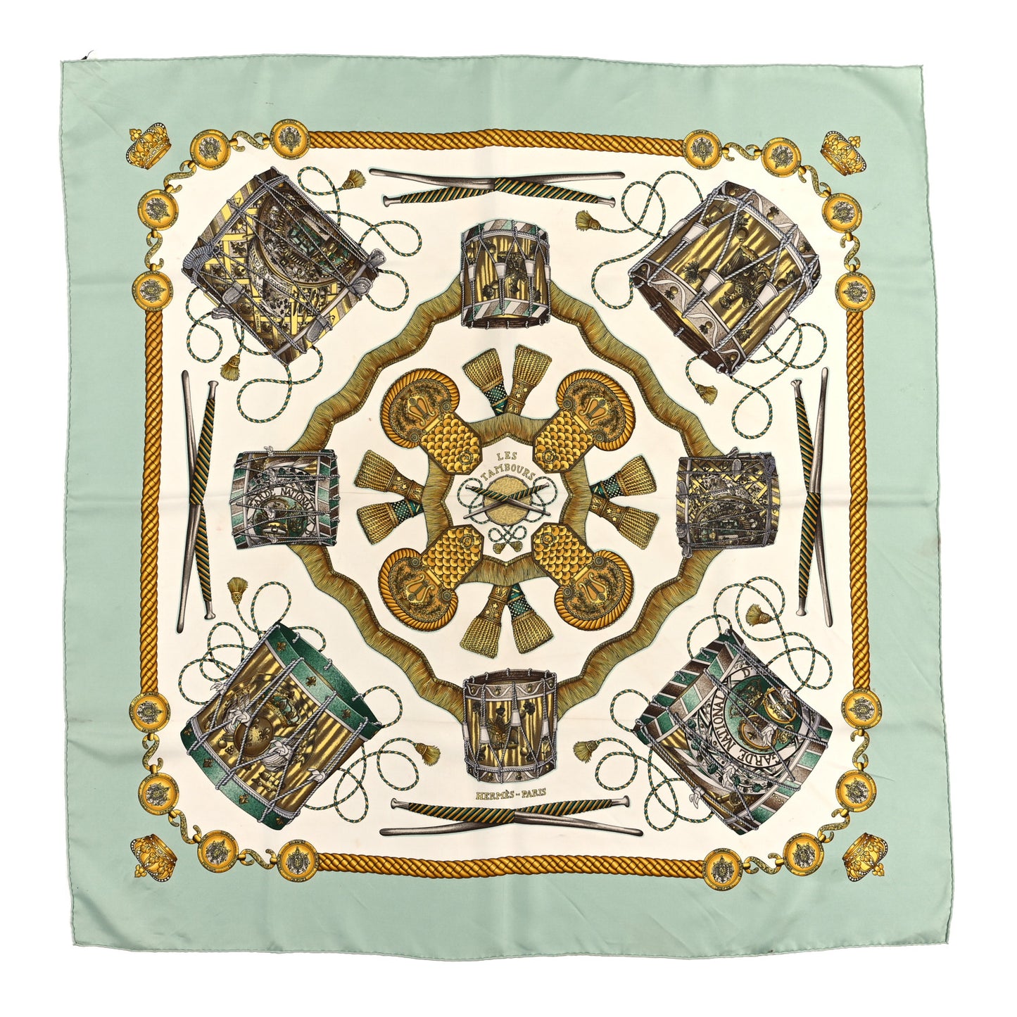 Silk Les Tambours Scarf 90