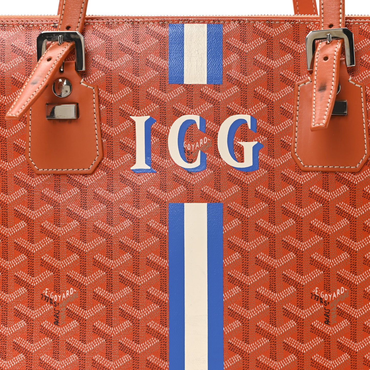 Goyardine Sac Marie Galante GM Orange
