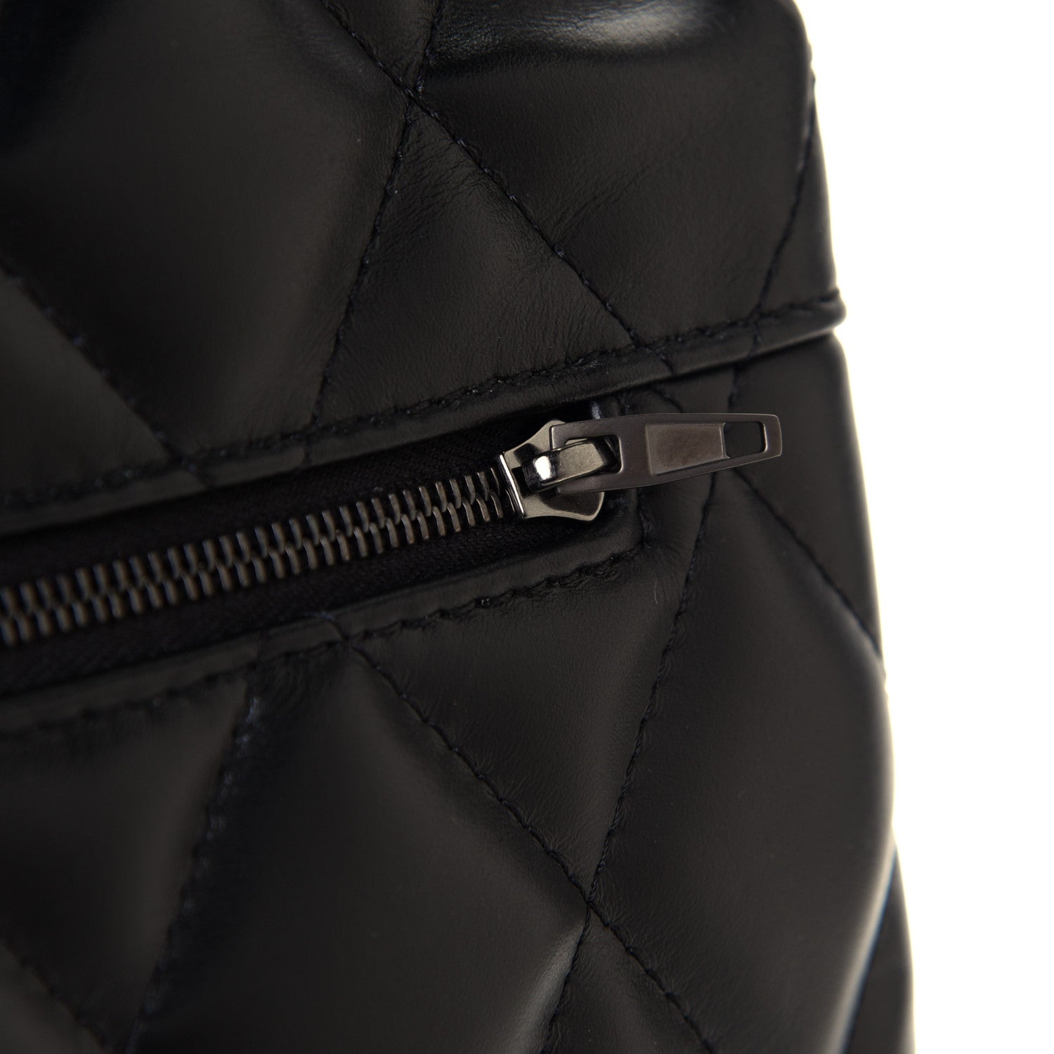 Balenciaga Nappa Calfskin Quilted Large Touch B Shoulder Bag Black 15 of 16