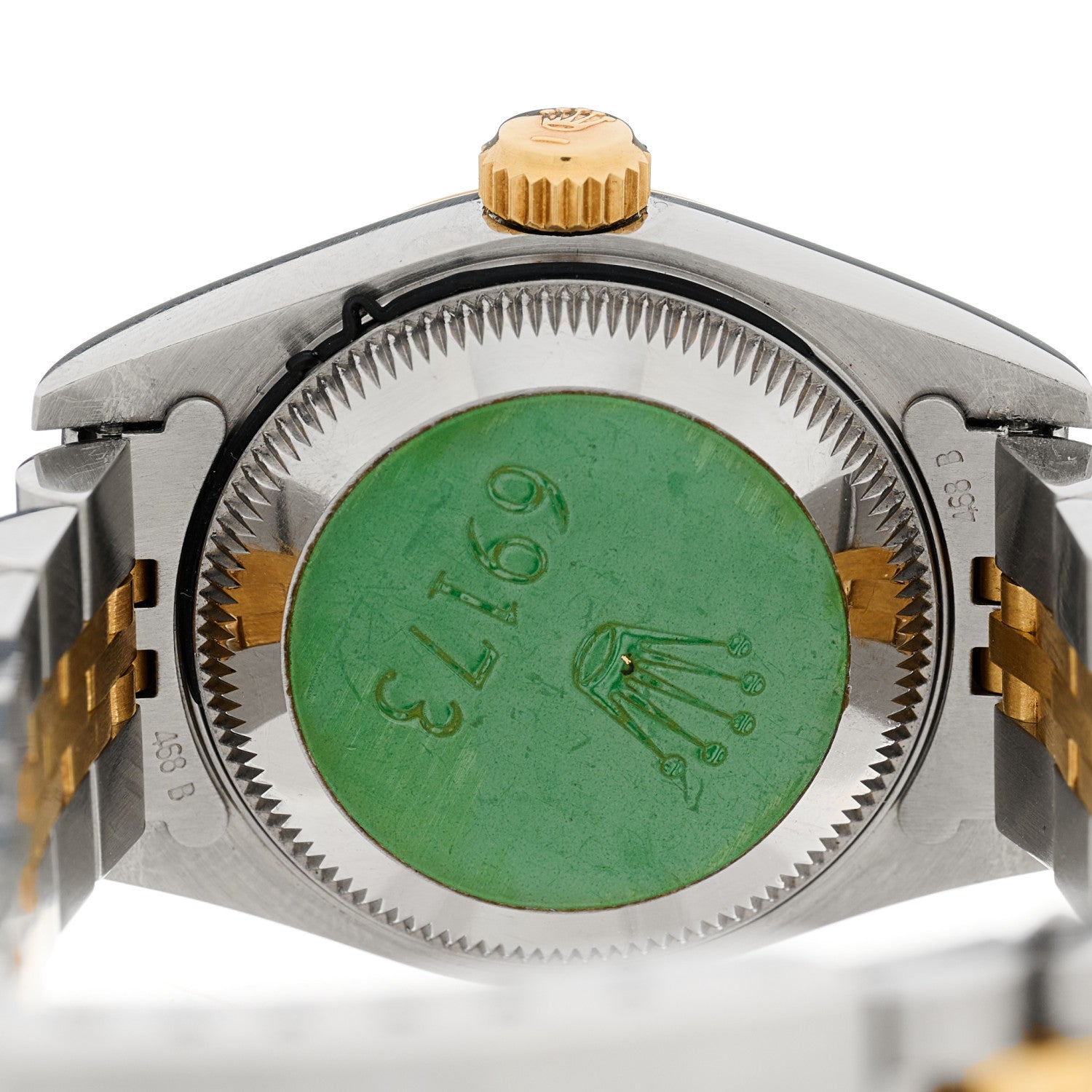 Rolex Stainless Steel 18K Yellow Gold Diamond 26mm Oyster Perpetual Datejust Watch Champagne 69173 4 of 4