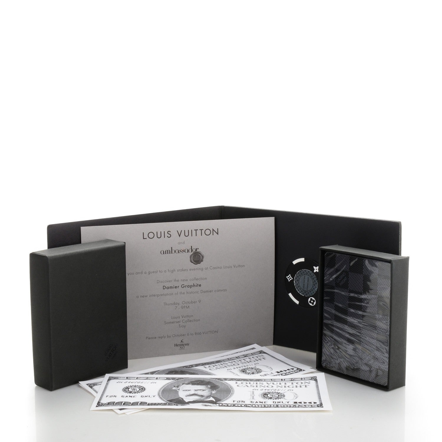Louis Vuitton Damier Graphite Playing Cards Set of 2 6 of 6