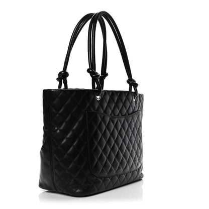 Chanel Calfskin Quilted Large Cambon Tote Black 2 of 21