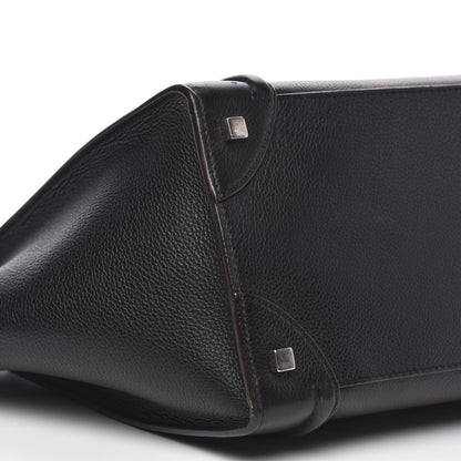 Celine Drummed Calfskin Mini Luggage Black 7 of 12