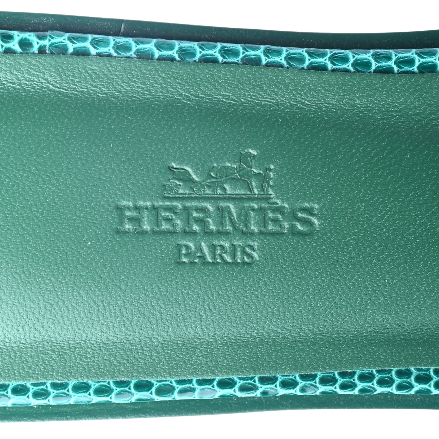 Lizard Oran Sandals 38 Vert Emeraude