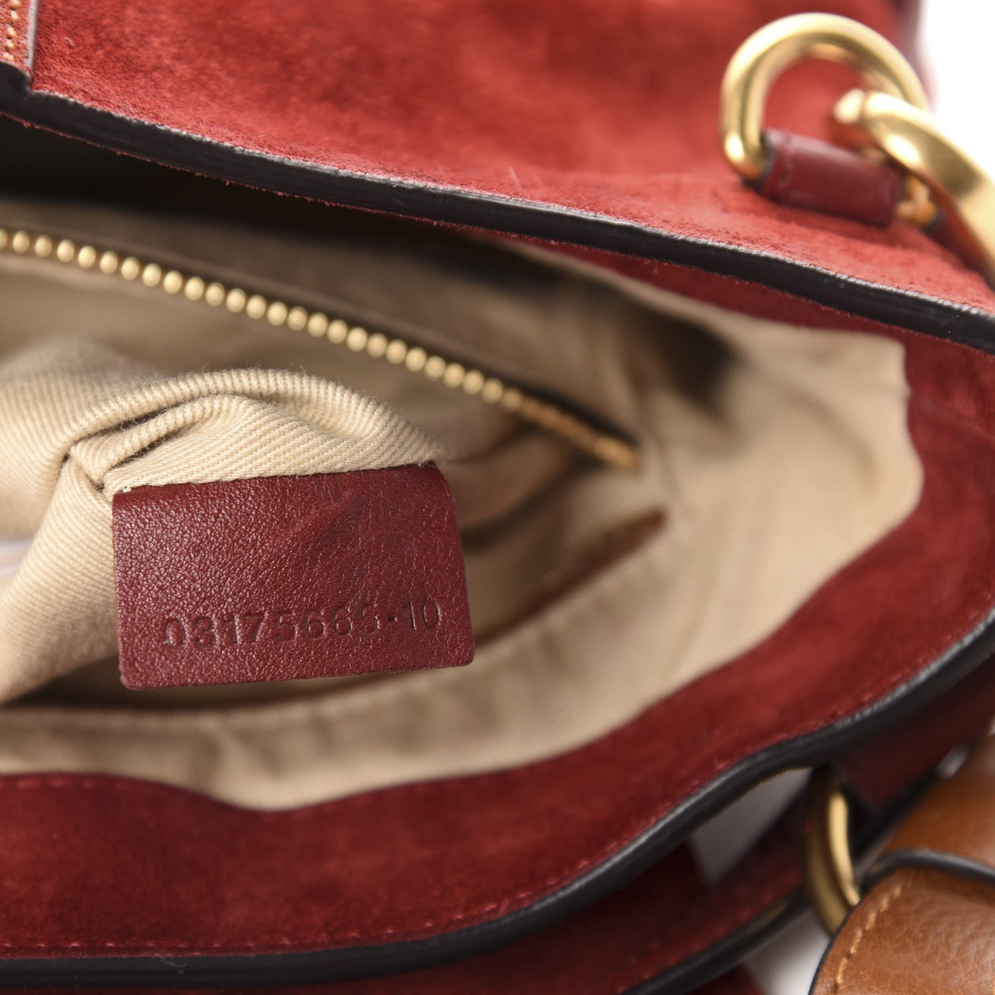 Suede Small Lexa Shoulder Bag Sienna Red