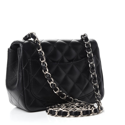Chanel Lambskin Quilted Mini Square Flap Black 3 of 11