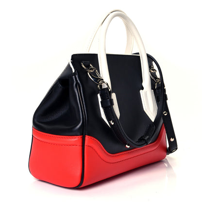 Versace Calfskin Medium Palazzo Empire Bag Black Red White 2 of 5