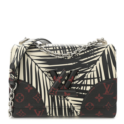 Louis Vuitton Monogram Infrarouge Palm Twist Shoulder Bag MM Black White 1 of 11