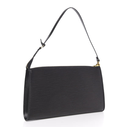 Louis Vuitton Epi Pochette Accessories 24 Black 3 of 9