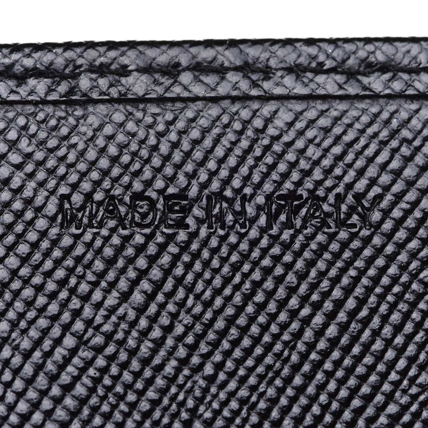 Prada Saffiano Metal Mini Crossbody Wallet Nero Black 9 of 11