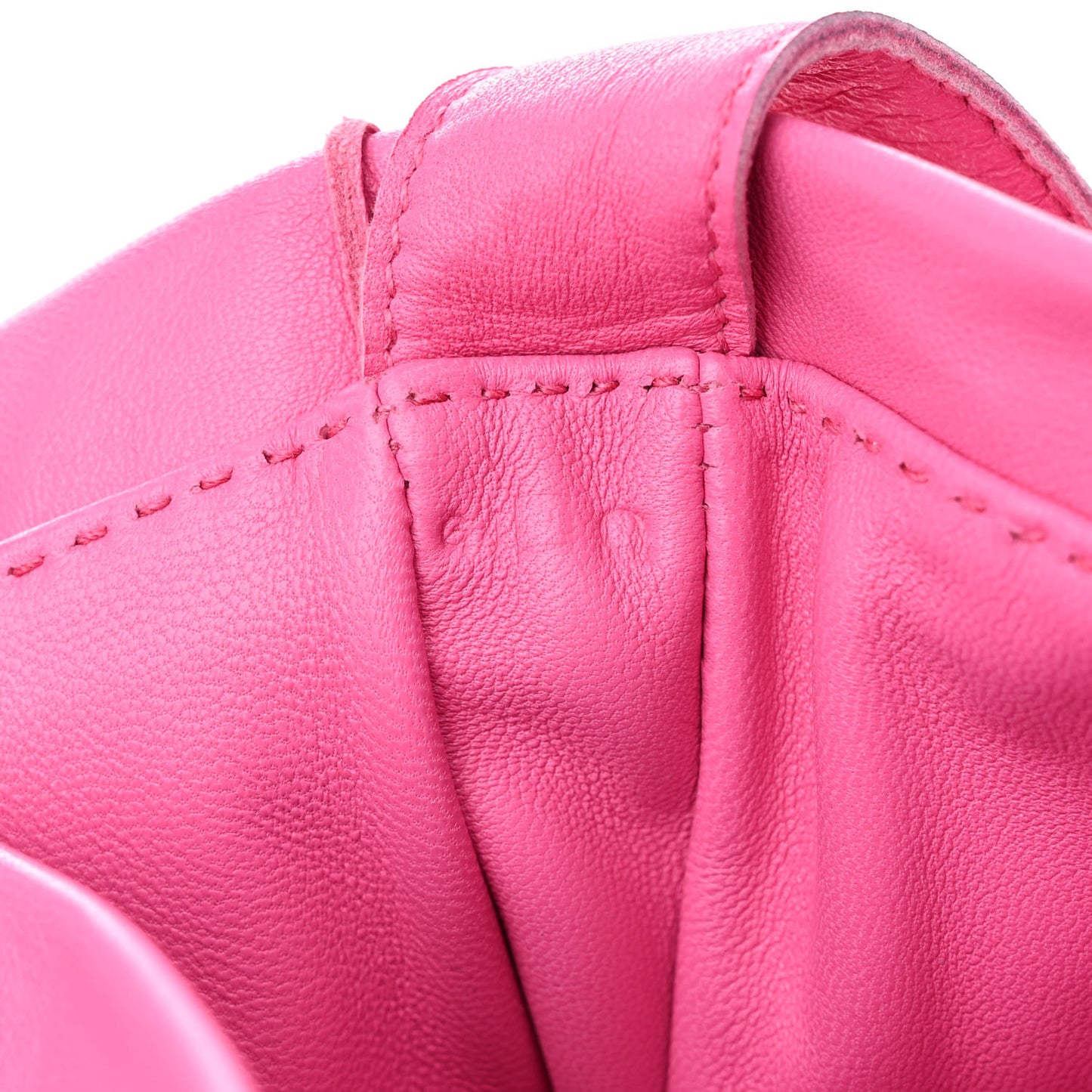 Lambskin Clou De Selle Pouch Rose Tyrien