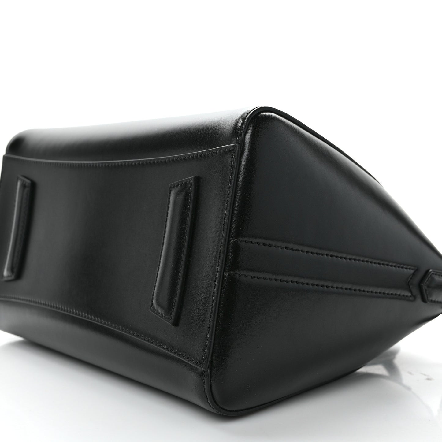 Shiny Lord Calfskin Small Antigona Black