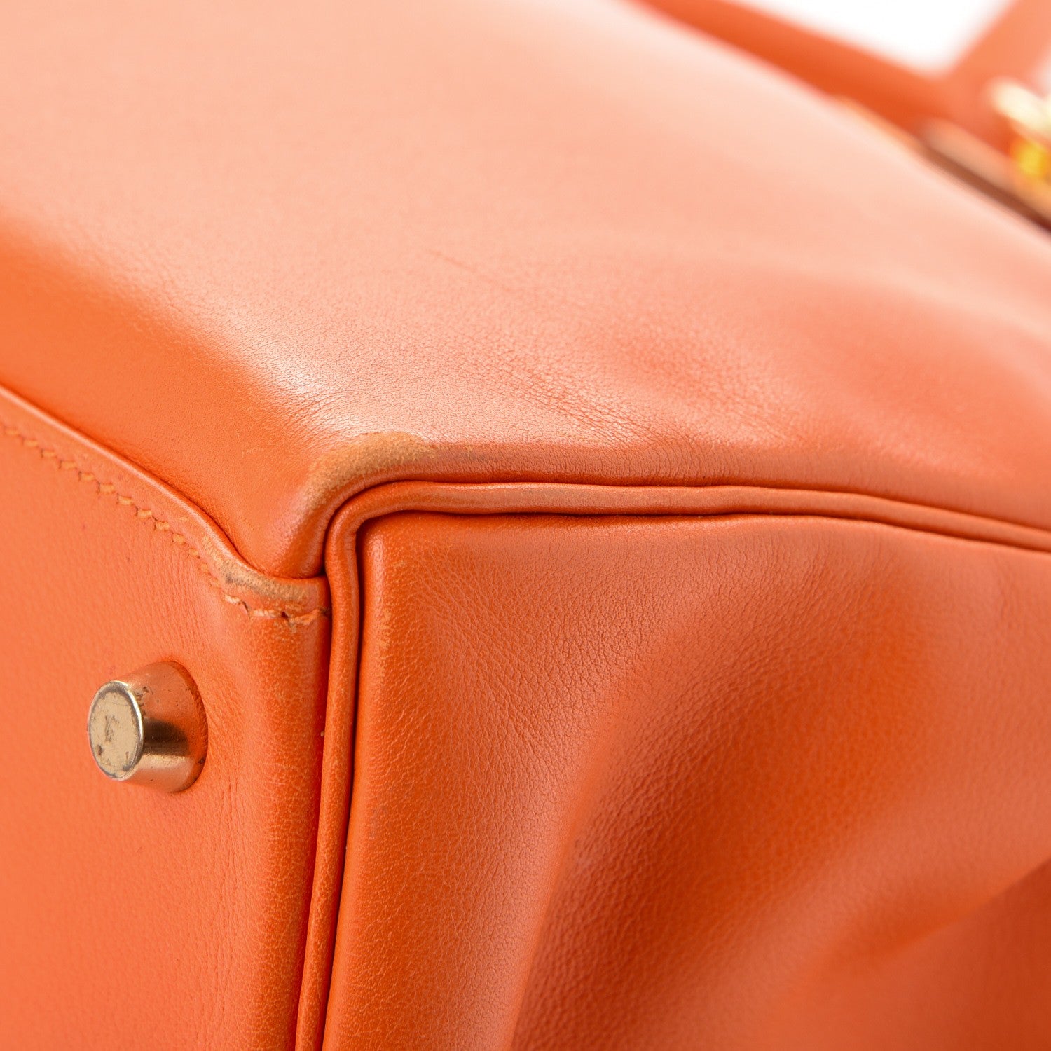 Hermes Veau Gulliver Kelly Retourne 35 Orange 10 of 13
