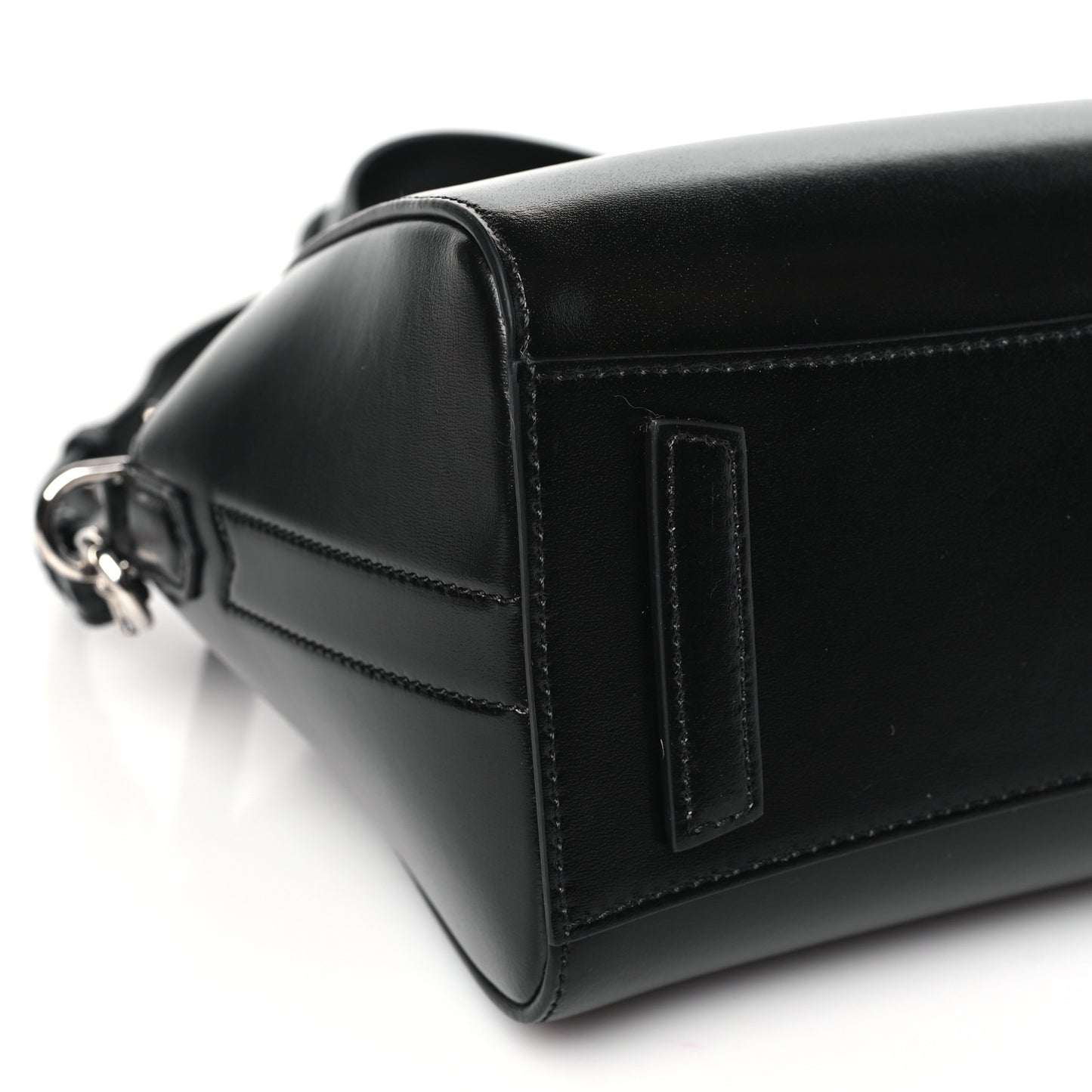 Shiny Lord Calfskin Mini Antigona Black
