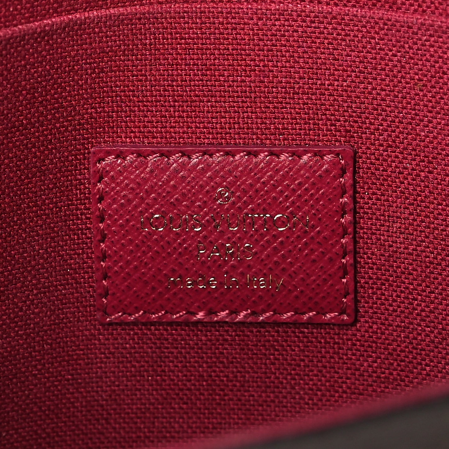 Monogram Pochette Felicie Chain Wallet Fuchsia
