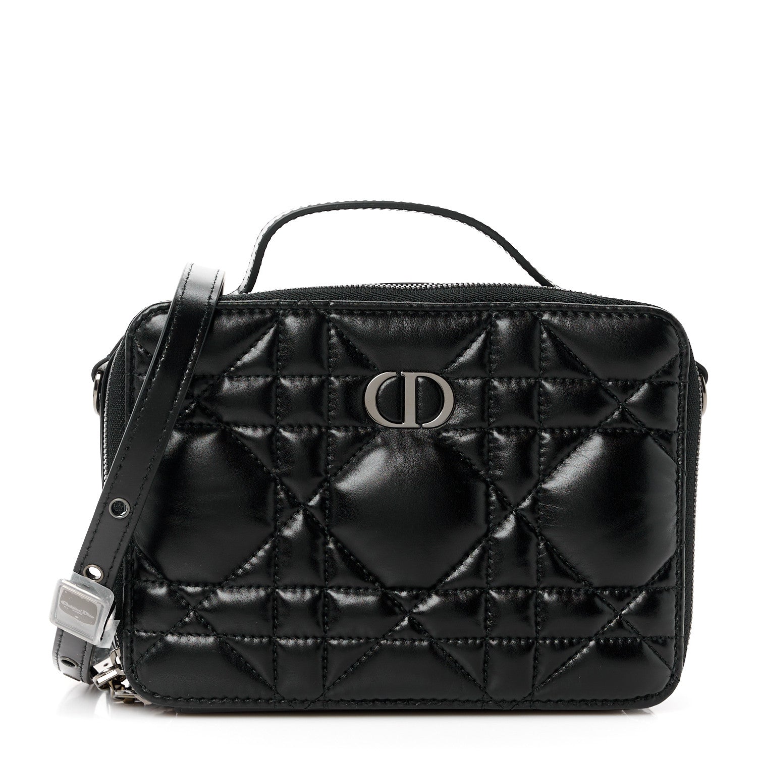Christian Dior Calfskin Macrocannage Caro Box Bag Black 1 of 10